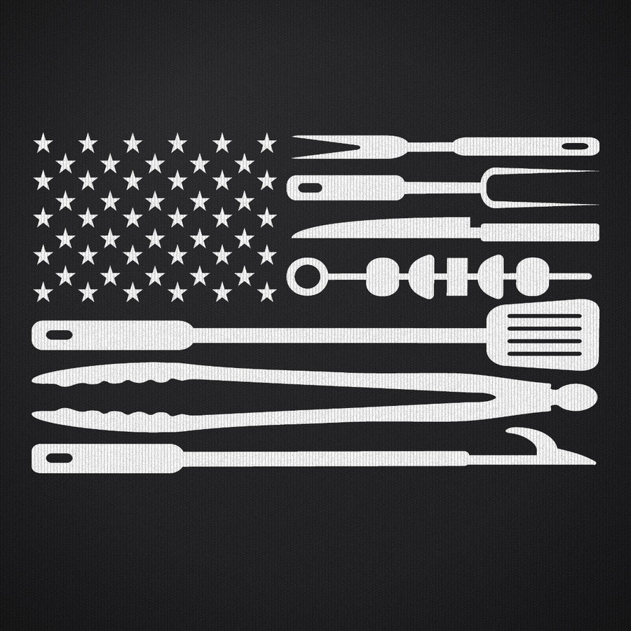 American Flag Barbeque Tools