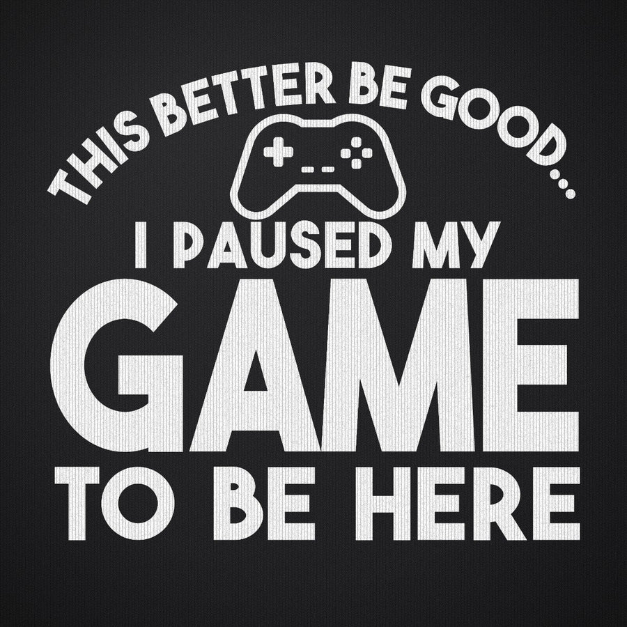 This Better Be Good I Paused My Game to Be Here