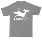 100% Jackass tall t-shirt for men in Athletic Heather