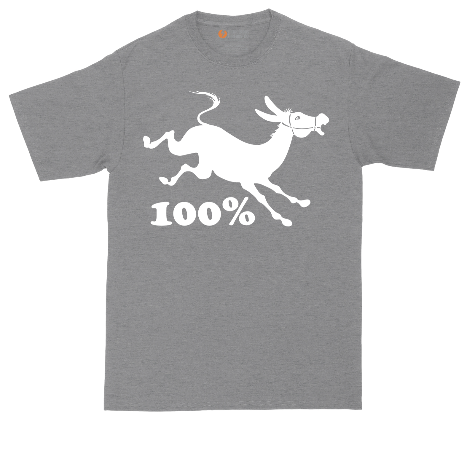 100% Jackass tall t-shirt for men in Athletic Heather