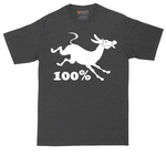 100% Jackass tall t-shirt for men in Dark Heather Grey