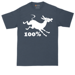 100% Jackass tall t-shirt for men in Heather Navy