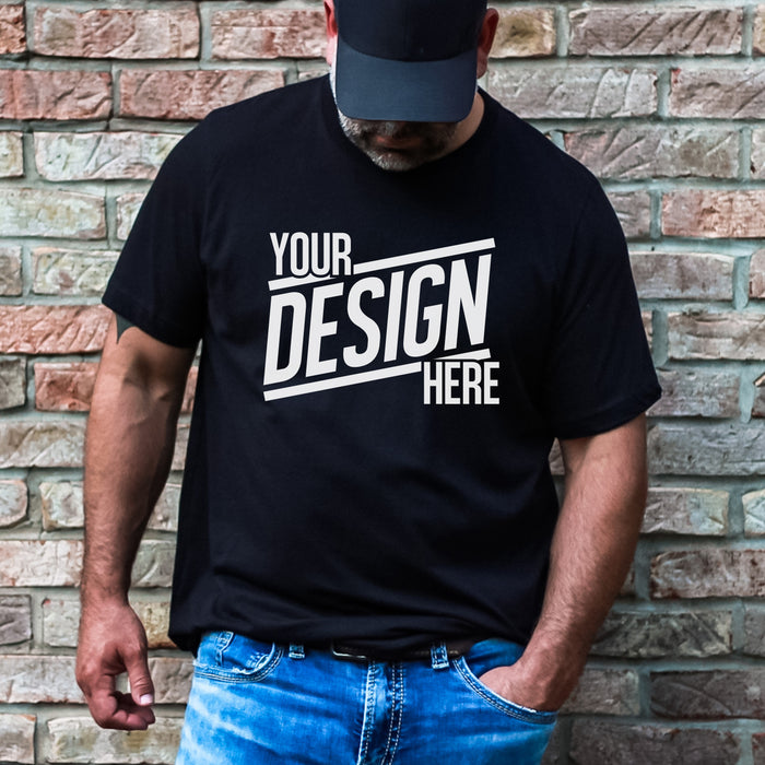 Design your own mens big and tall custom t-shirt