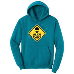Alien Activity Area Ladies Hoodie - Teal