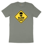 Alien Activity Area Ladies Short Sleeve Tee - Bamboo Blackout
