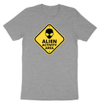 Alien Activity Area Ladies Short Sleeve Tee - Granite Heather