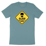 Alien Activity Area Ladies Short Sleeve Tee - Surf Blackout