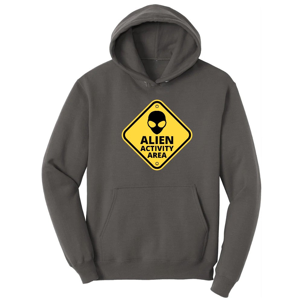 Alien Activity Area Hoodie - Charcoal