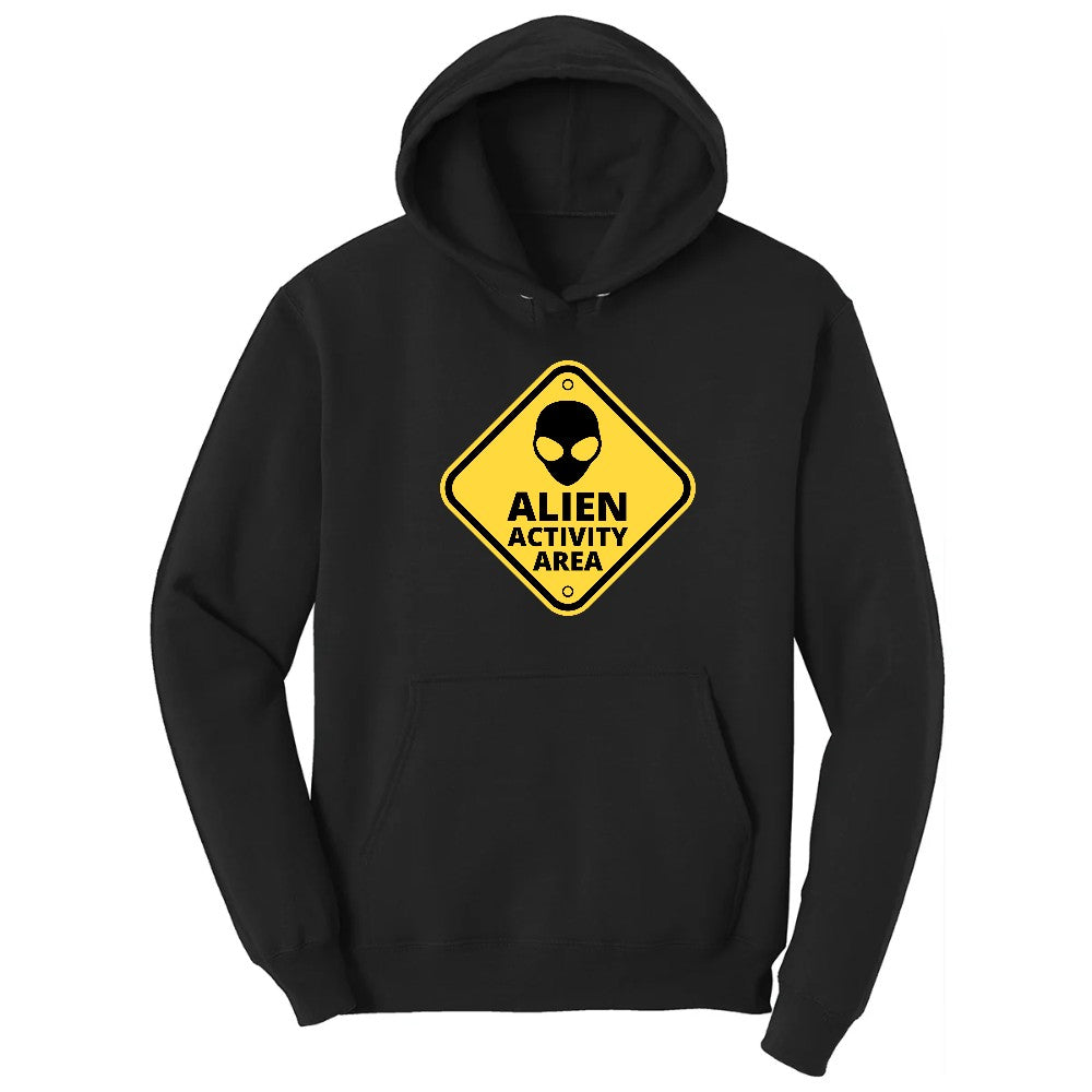 Alien Activity Area Hoodie - Jet Black