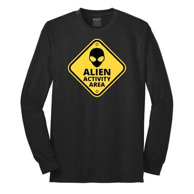 Alien Activity Area Long Sleeve Tee - Jet Black