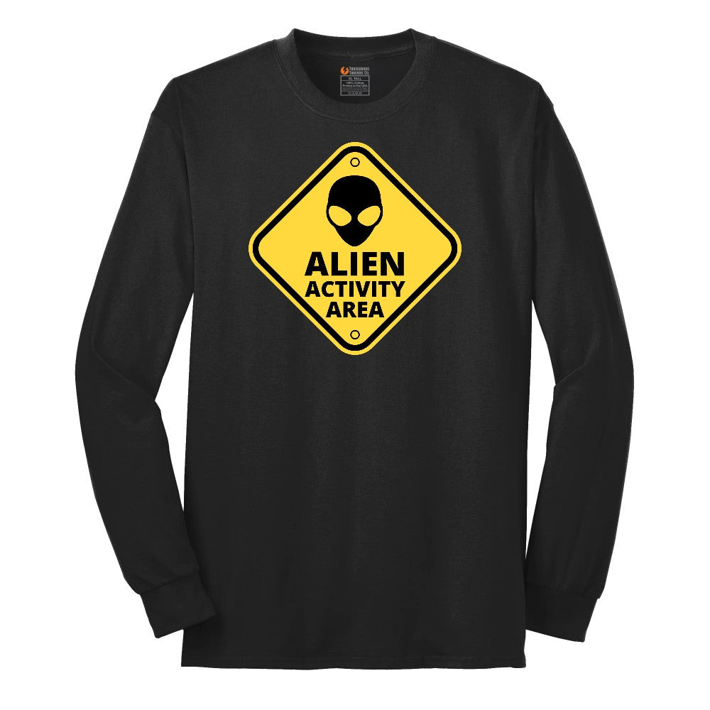 Alien Activity Area Long Sleeve Tee - Jet Black