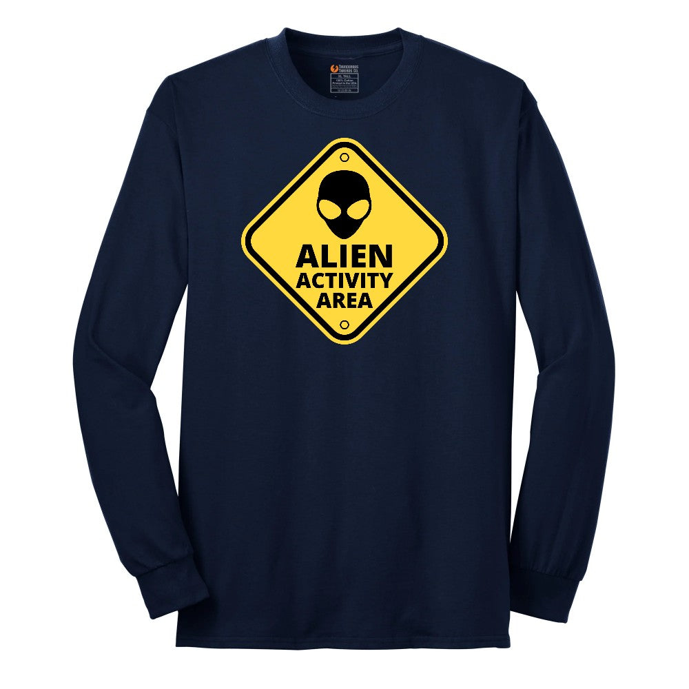 Alien Activity Area Long Sleeve Tee - Navy