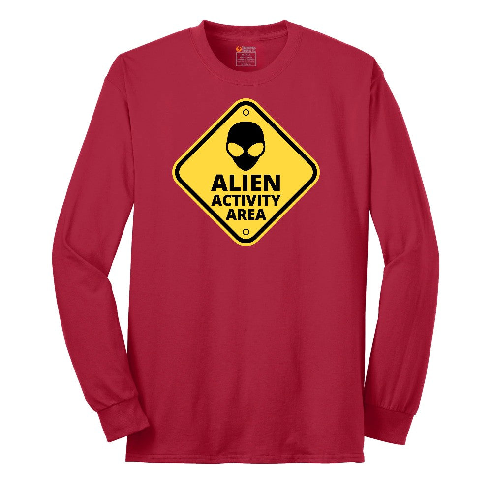 Alien Activity Area Long Sleeve Tee - Red
