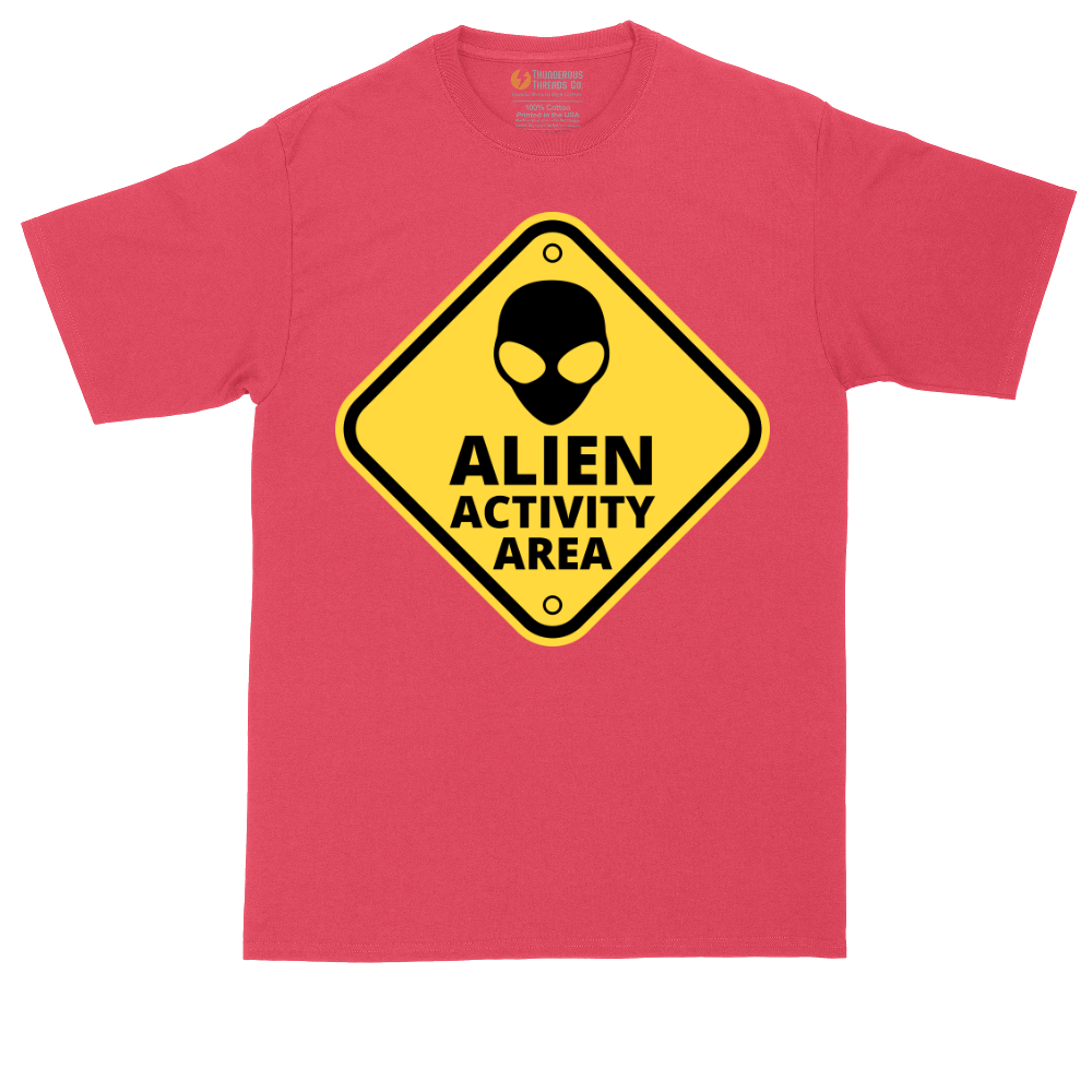 Alien Activity Area tall t-shirt for men in Heather Red