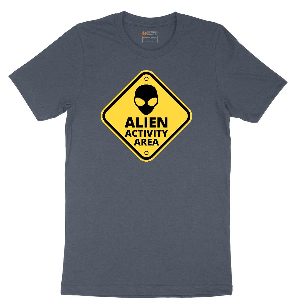 Alien Activity Area Toddler Short Sleeve Tee - Heather Navy