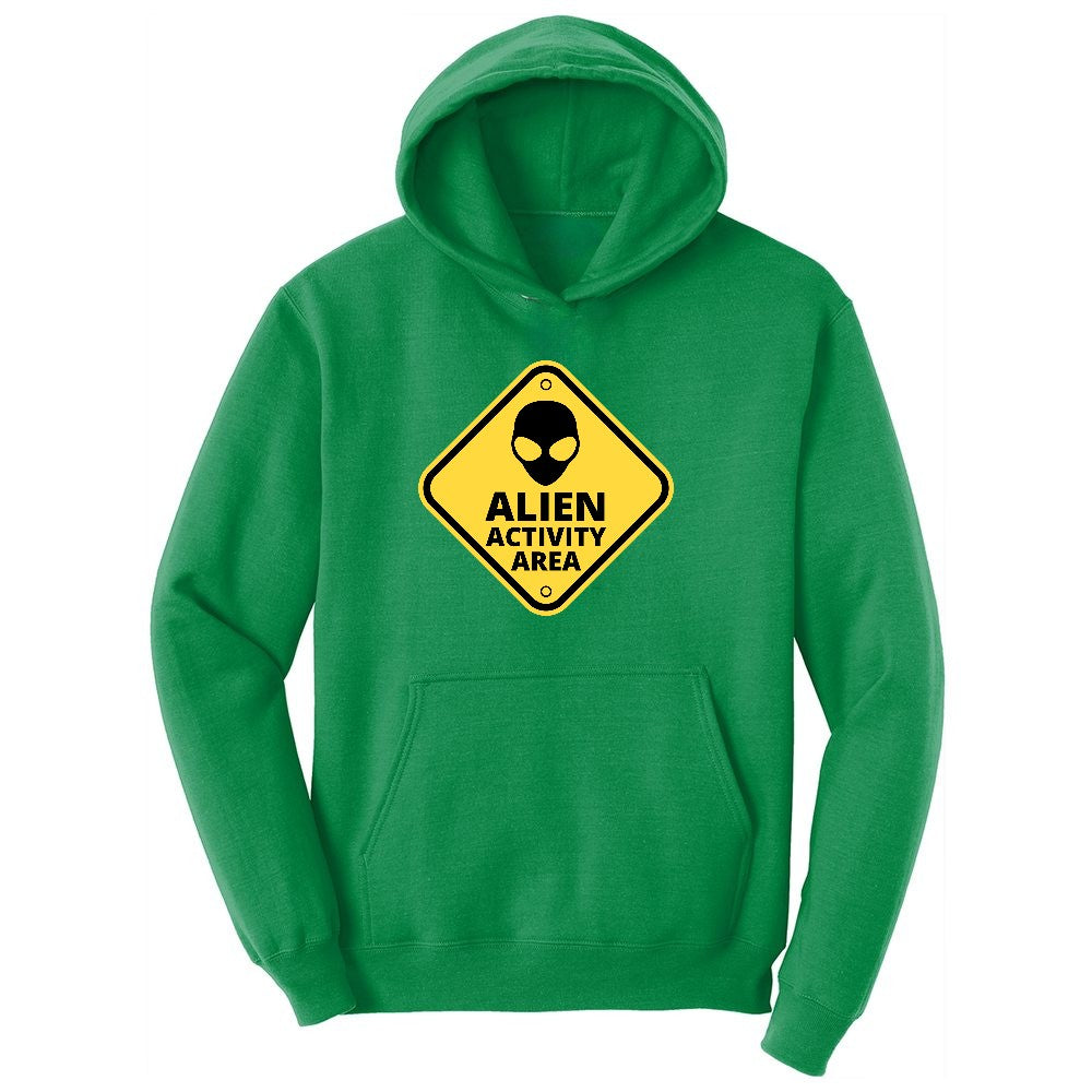 Alien Activity Area Youth Hoodie - Kelly Green