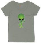 Alien Ladies Curvy Tee - Bamboo Blackout