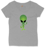 Alien Ladies Curvy Tee - Granite Heather
