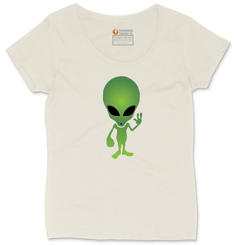 Alien Ladies Curvy Tee - Natural Heather