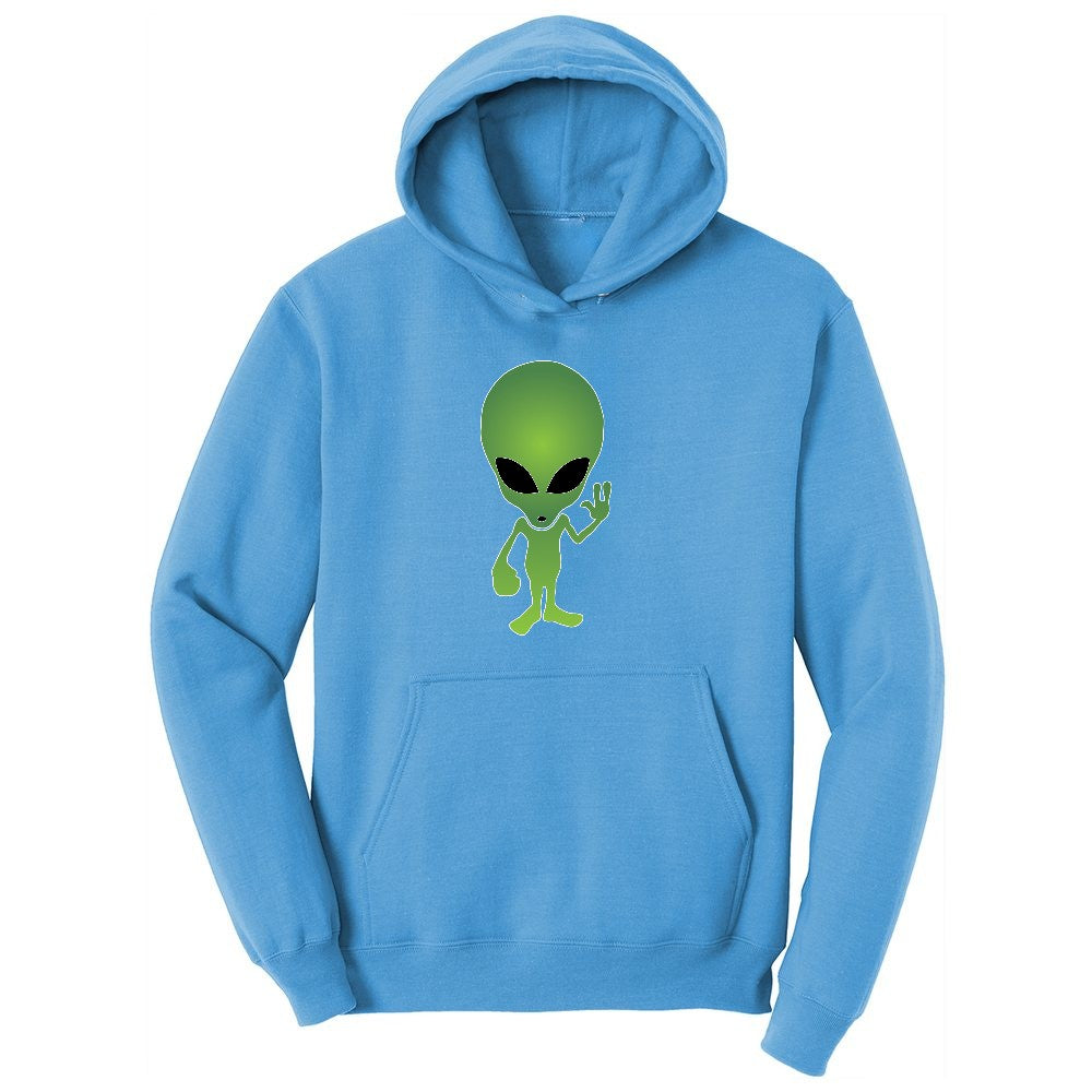 Alien Ladies Hoodie - Aquatic Blue