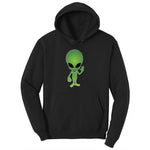 Alien Ladies Hoodie - Jet Black