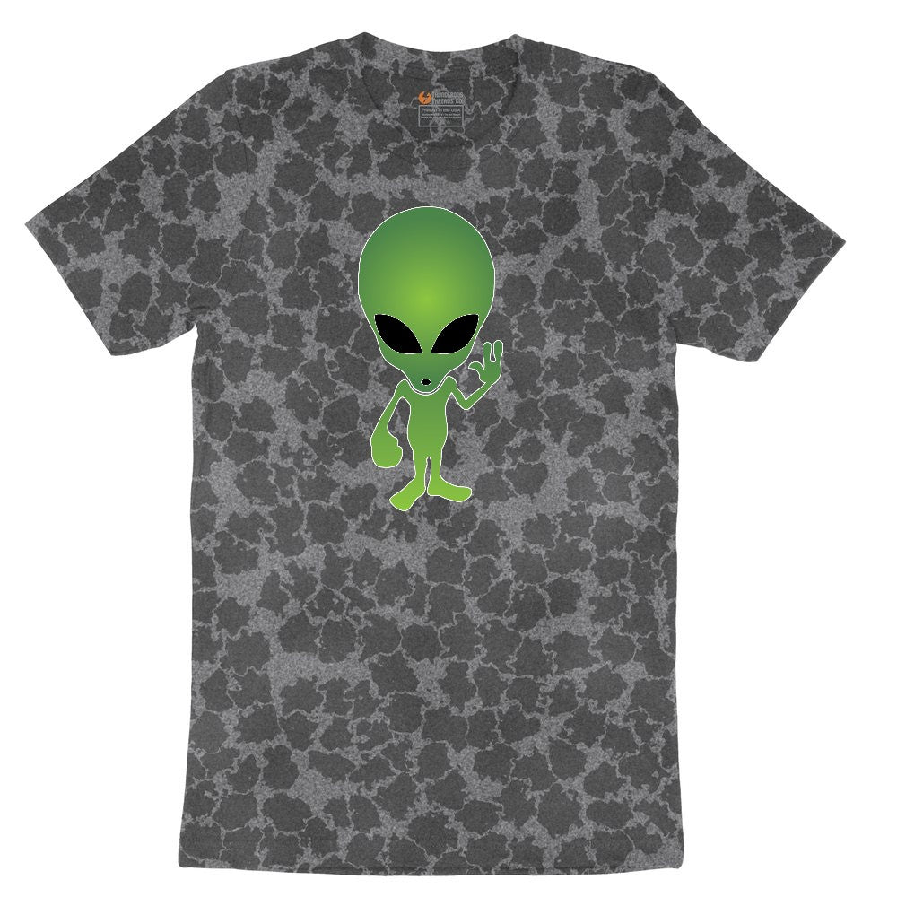 Alien Ladies Short Sleeve Tee - Black Leopard