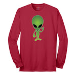 Alien Long Sleeve Tee - Red