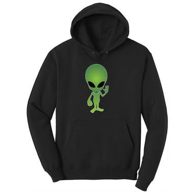 Alien Toddler Hoodie - Jet Black