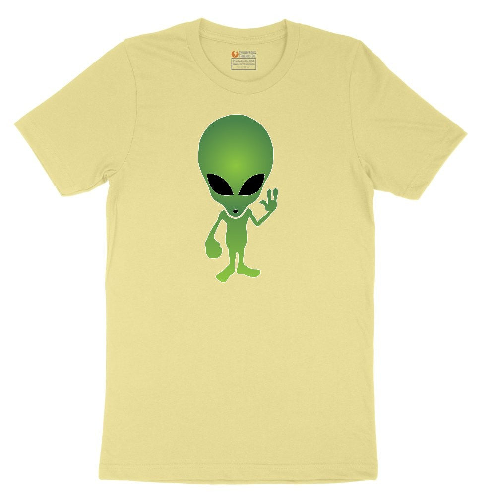 Alien Toddler Short Sleeve Tee - Yellow