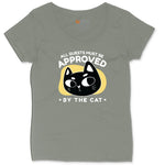 All Guests Must be Approved by the Cat Ladies Curvy Tee - Bamboo Blackout