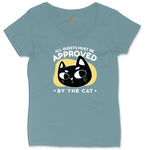 All Guests Must be Approved by the Cat Ladies Curvy Tee - Surf Blackout