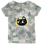 All Guests Must be Approved by the Cat Ladies Curvy Tee - Vintage Camo