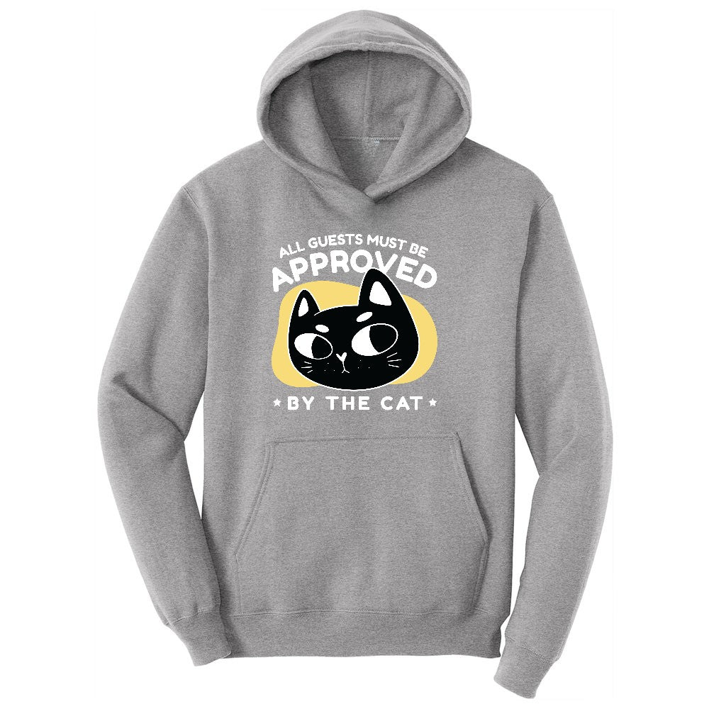 All Guests Must be Approved by the Cat Ladies Hoodie - Athletic Heather