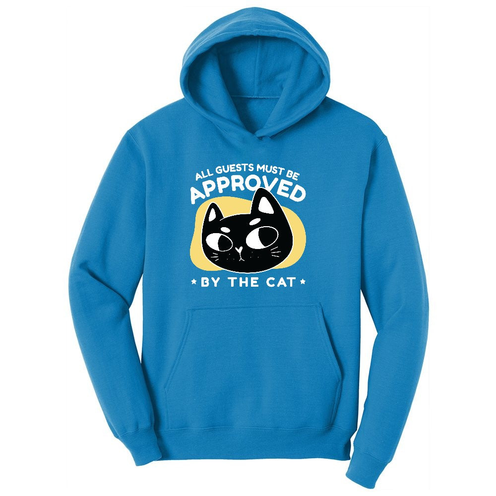 All Guests Must be Approved by the Cat Ladies Hoodie - Sapphire