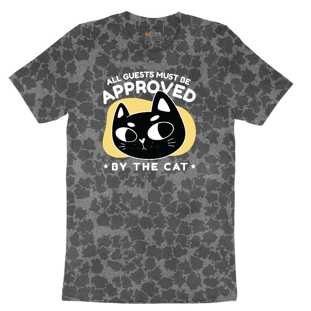 All Guests Must be Approved by the Cat Ladies Short Sleeve Tee - Black Leopard