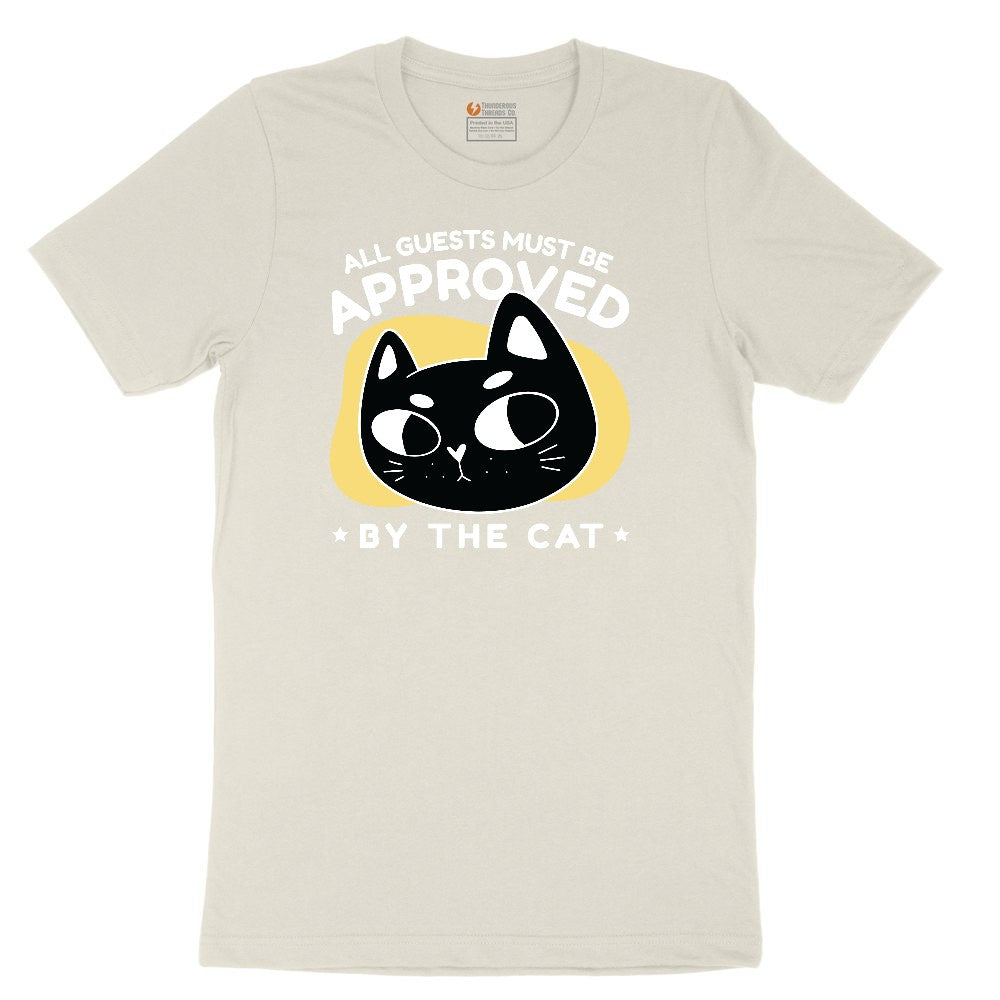 All Guests Must be Approved by the Cat Ladies Short Sleeve Tee - Natural Heather