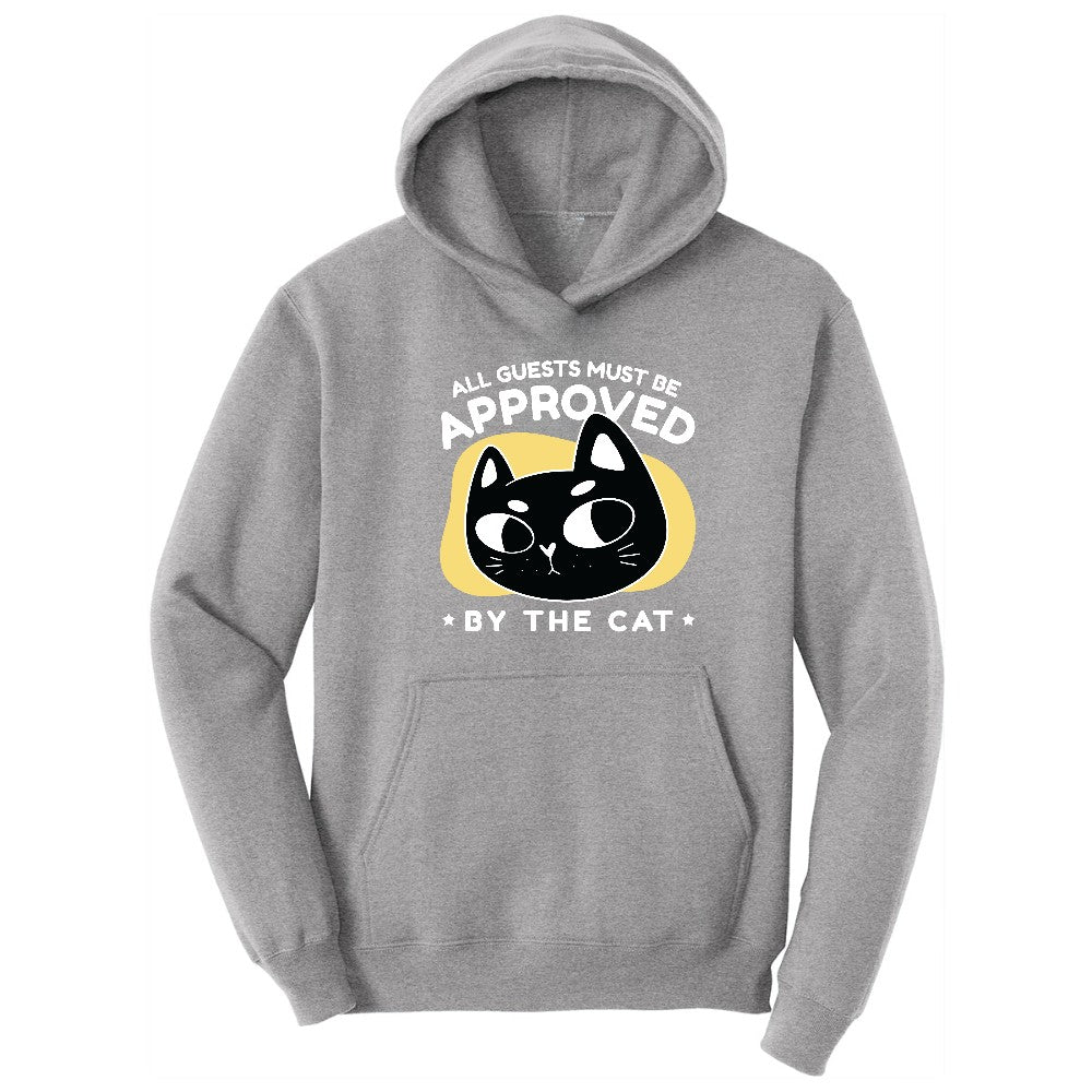 All Guests Must be Approved by the Cat Hoodie - Athletic Heather