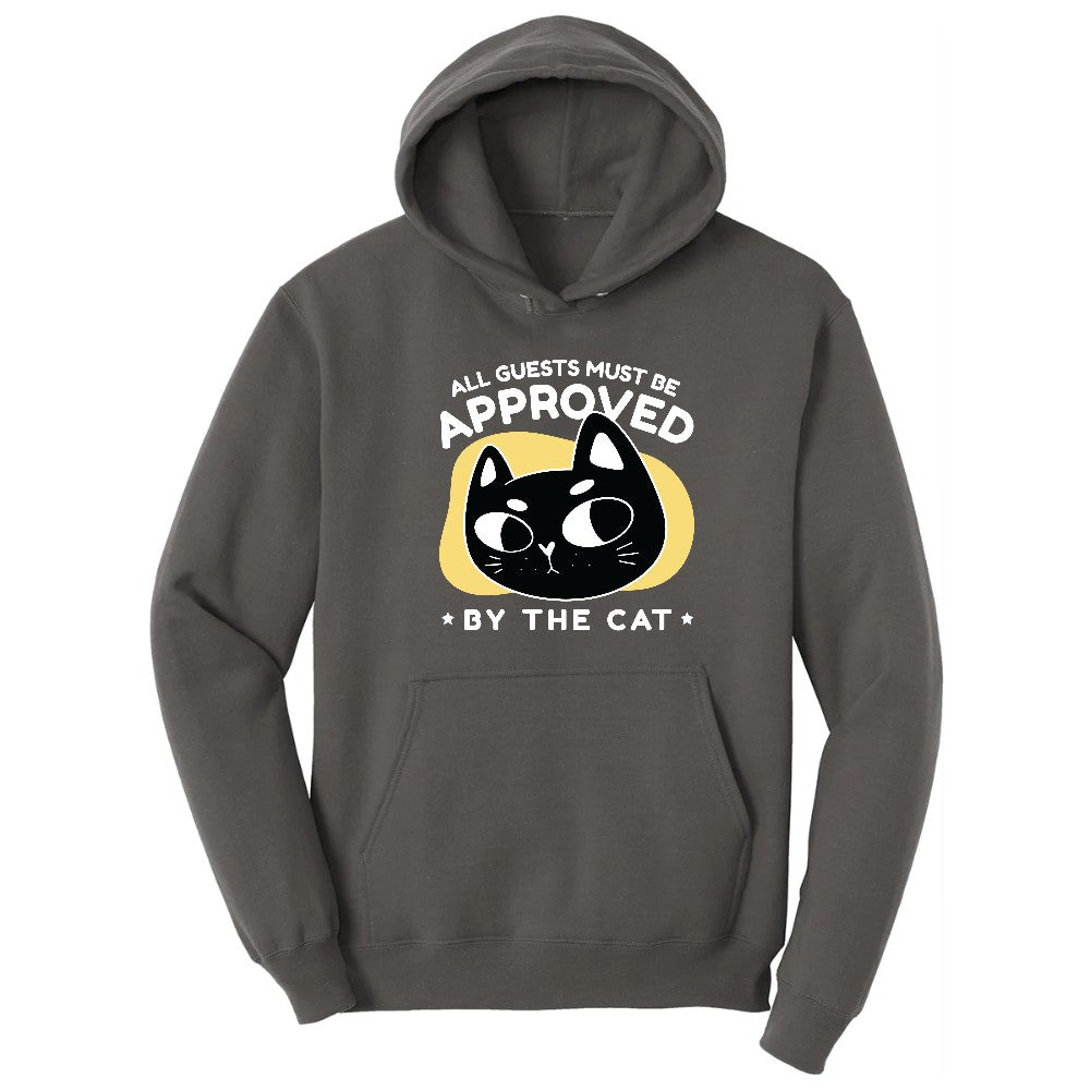 All Guests Must be Approved by the Cat Hoodie - Charcoal