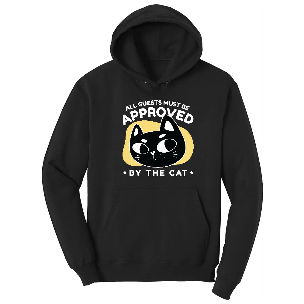 All Guests Must be Approved by the Cat Hoodie - Jet Black