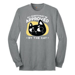 All Guests Must be Approved by the Cat Long Sleeve Tee - Athletic Grey