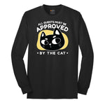 All Guests Must be Approved by the Cat Long Sleeve Tee - Jet Black