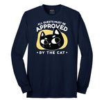 All Guests Must be Approved by the Cat Long Sleeve Tee - Navy