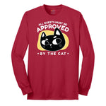 All Guests Must be Approved by the Cat Long Sleeve Tee - Red