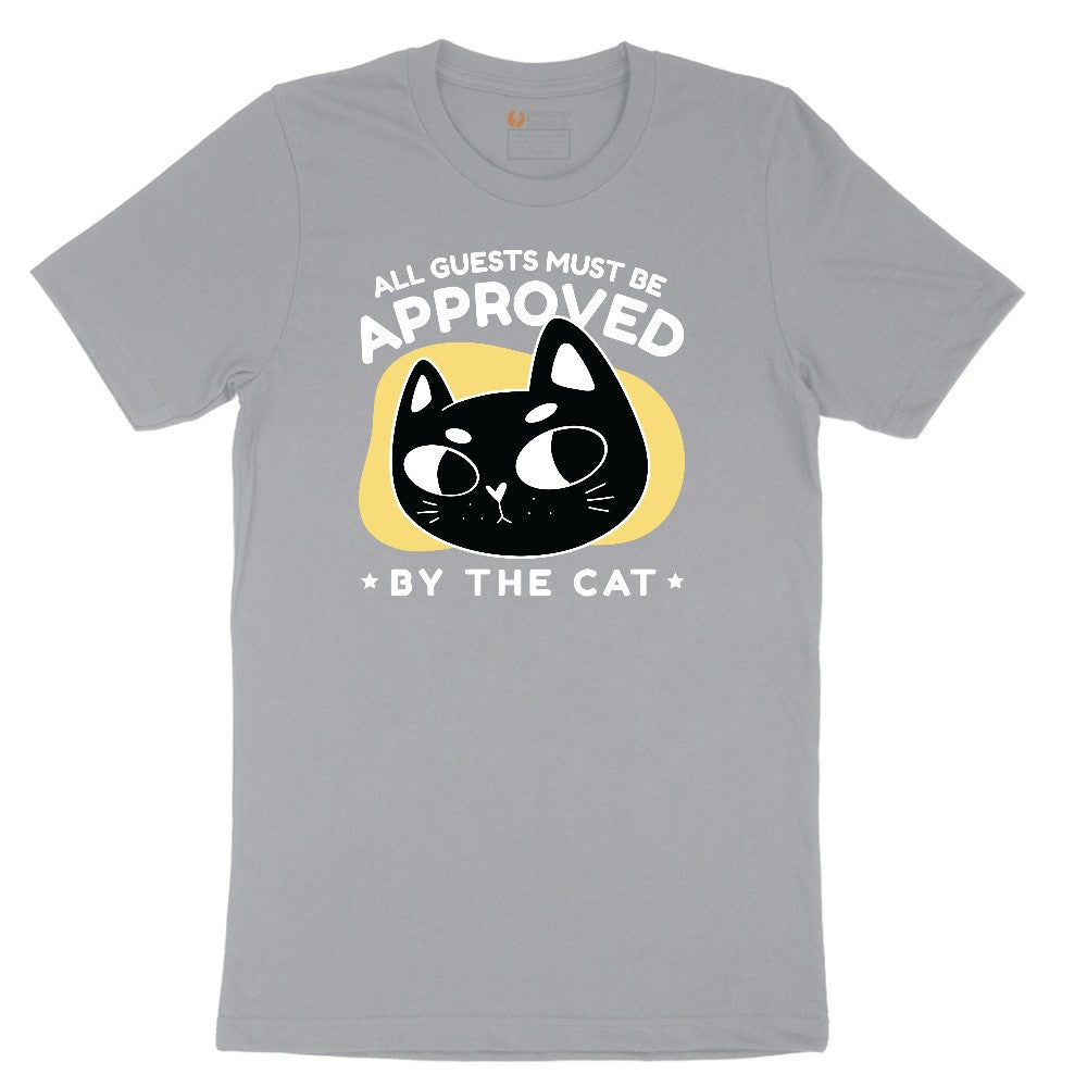 All Guests Must be Approved by the Cat Short Sleeve Tee - Athletic Heather Grey