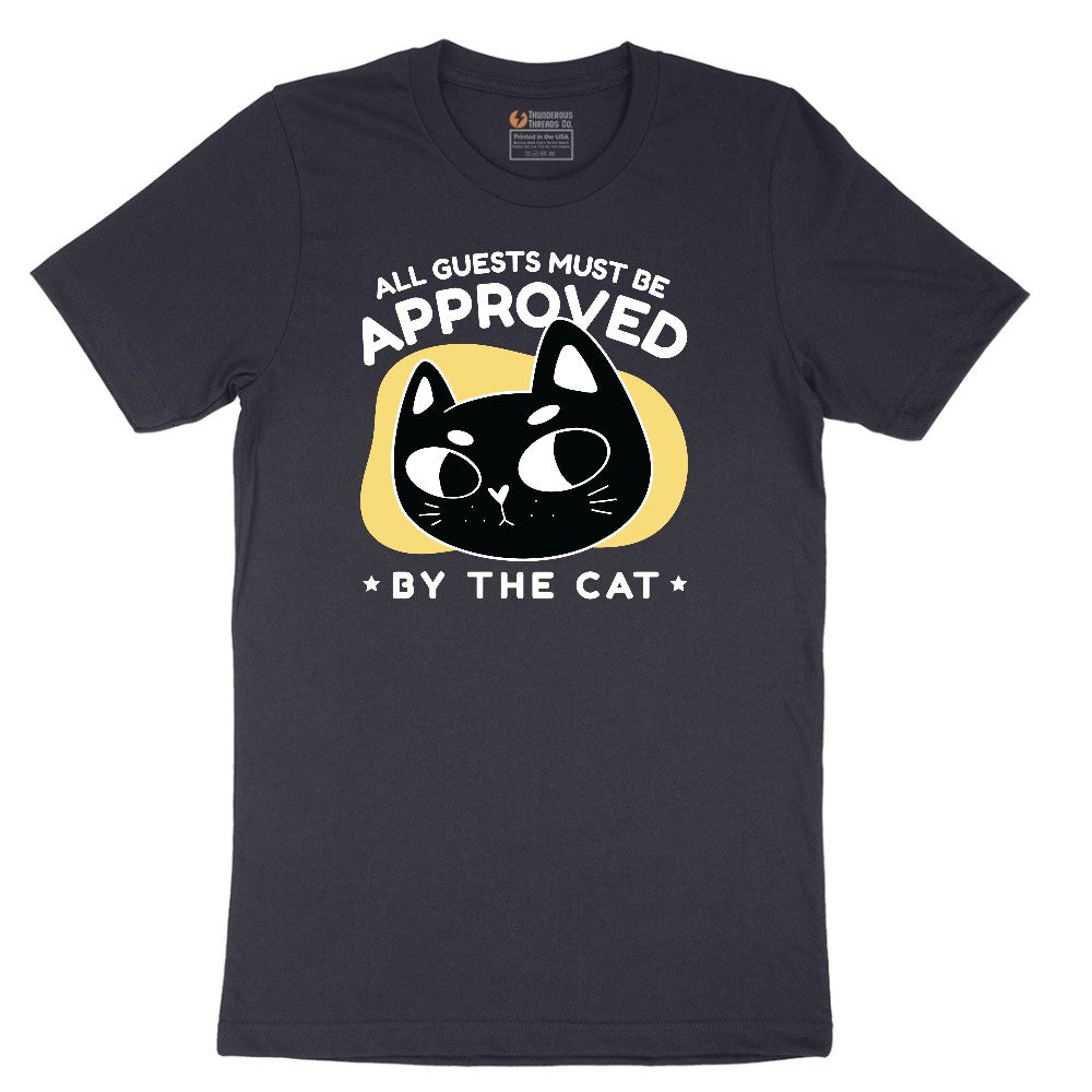 All Guests Must be Approved by the Cat Short Sleeve Tee - Deep Navy