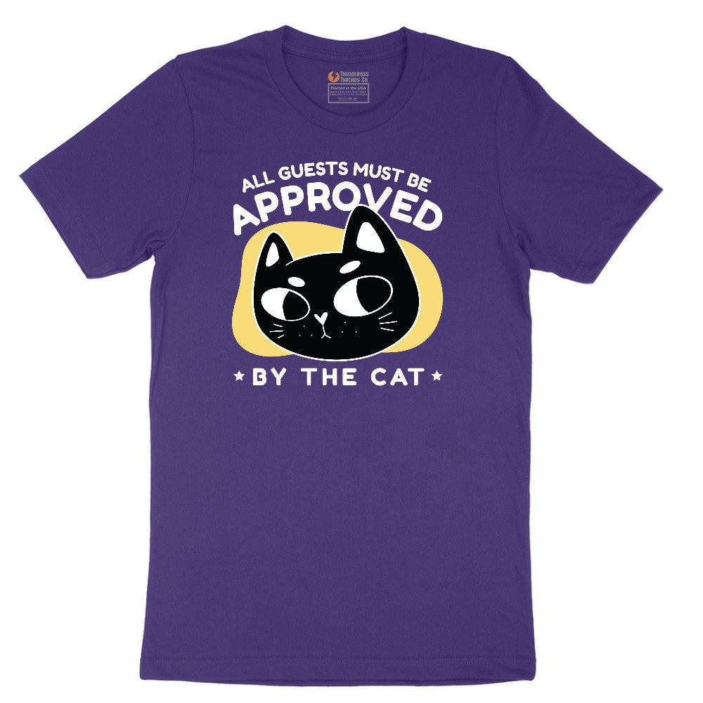 All Guests Must be Approved by the Cat Short Sleeve Tee - Team Purple