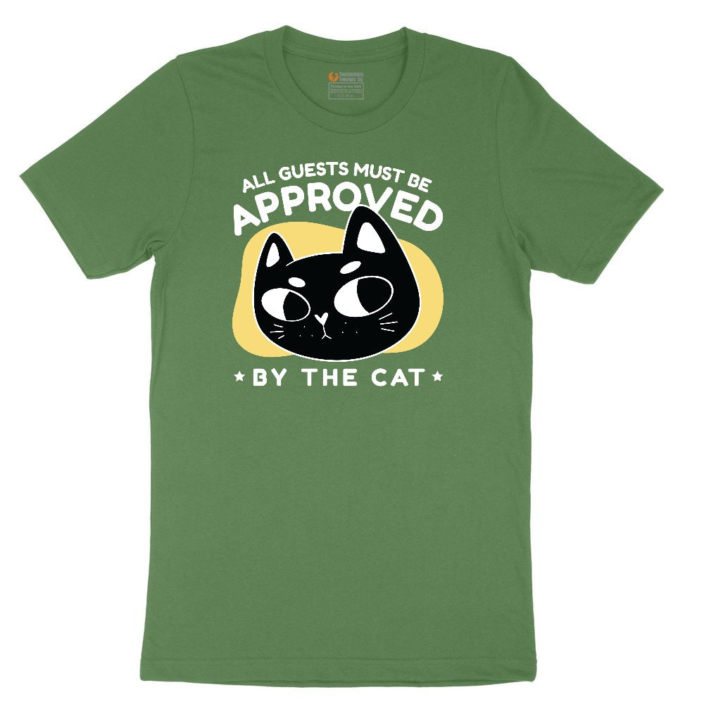 All Guests Must be Approved by the Cat Toddler Short Sleeve Tee - Athletic Kelly