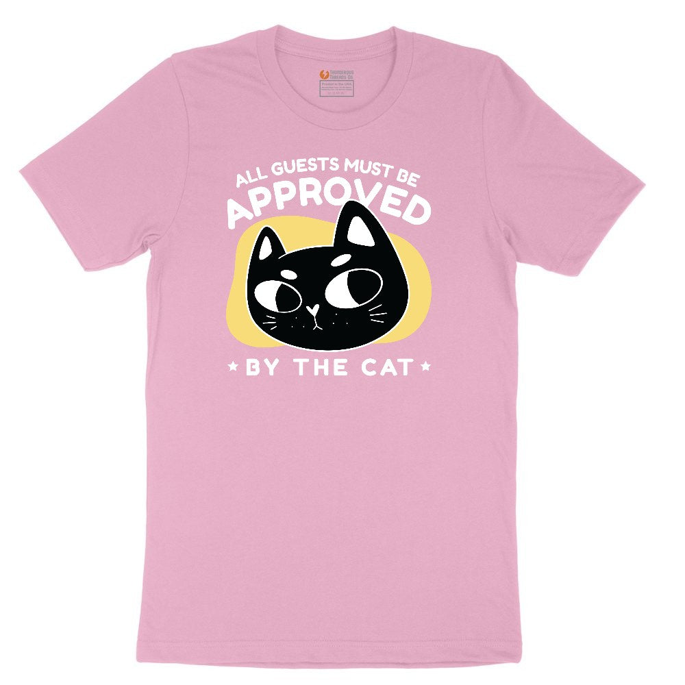 All Guests Must be Approved by the Cat Toddler Short Sleeve Tee - Candy Pink