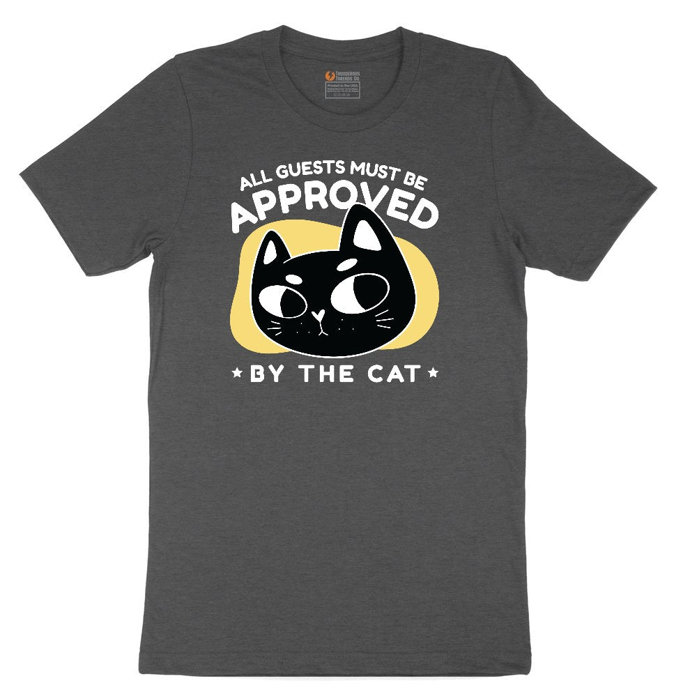 All Guests Must be Approved by the Cat Toddler Short Sleeve Tee - Dark Heather Grey
