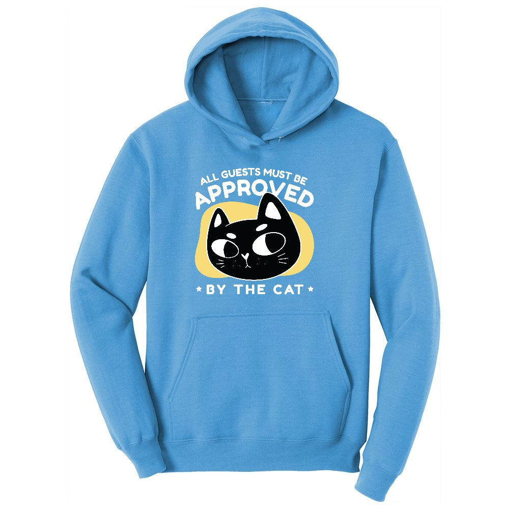 All Guests Must be Approved by the Cat Youth Hoodie - Aquatic Blue
